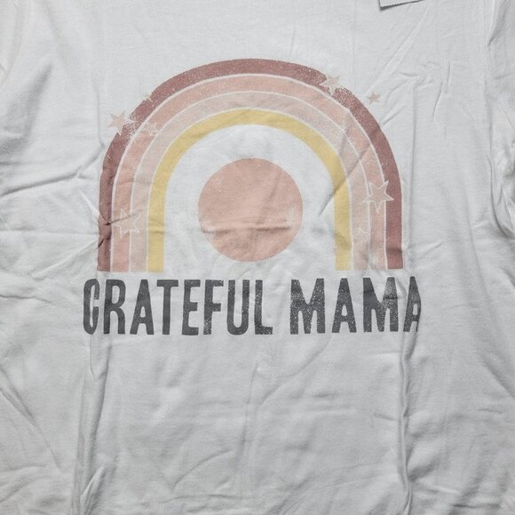 Grayson Threads 100% Cotton "Grateful Mama" Rainbow Graphic ShortSleeve Tshirt S - Picture 8 of 13